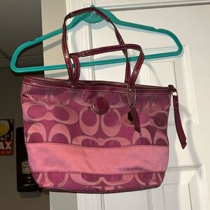 Pink coach purse. Gently used